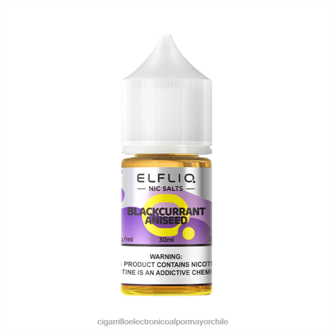 ELFBAR ELFLIQ nic sal 30 ml Aniseed de grosella negra 8B20D9 Cigarrillo Electrónico Precio Chile