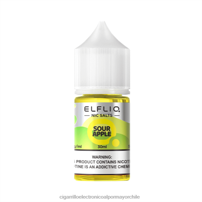 ELFBAR ELFLIQ nic sal 30 ml manzana agria 8B20D28 Cigarrillo Electrónico Para Dejar De Fumar