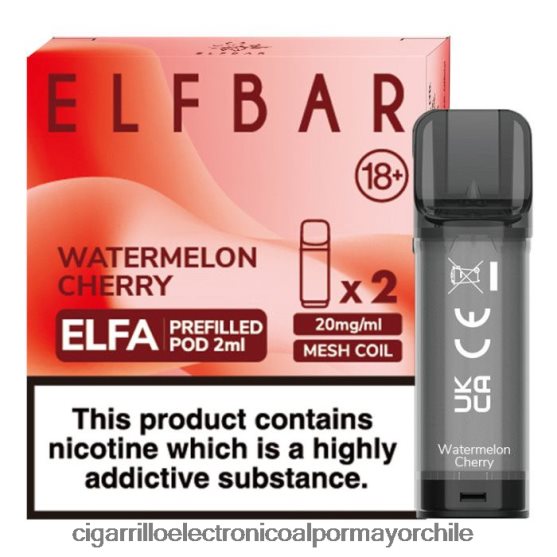 cereza sandia 8V60V0329 Cigarrillo Electrónico Precio Chile - ELFBAR Elfa cápsula precargada - 2 ml - 20 mg (paquete de 2)