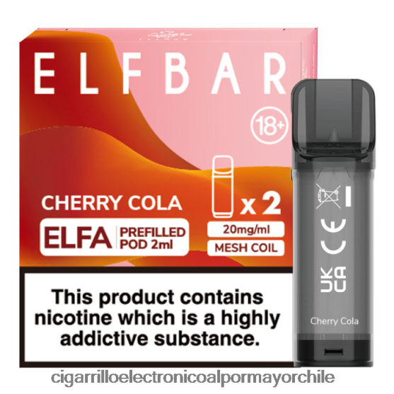 cola de cereza 8V60V0322 Cigarrillo Electrónico Sin Nicotina - ELFBAR Elfa cápsula precargada - 2 ml - 20 mg (paquete de 2)