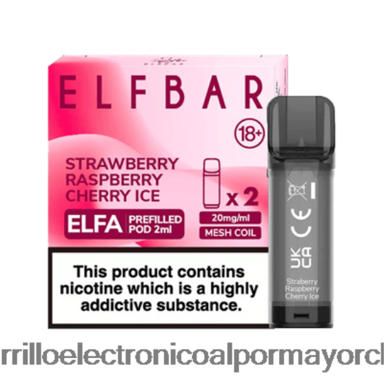 fresa frambuesa cereza hielo 8V60V0336 Cigarrillo Electrónico Para Dejar De Fumar Precio - ELFBAR Elfa cápsula precargada - 2 ml - 20 mg (paquete de 2)