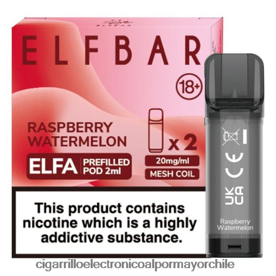 sandia frambuesa 8V60V0330 Cigarrillo Electronico Chile - ELFBAR Elfa cápsula precargada - 2 ml - 20 mg (paquete de 2)