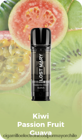 kiwi maracuyá guayaba 8V60V0424 Cigarrillo Electrónico Desechable - LOST MARY Tappo cápsulas de repuesto precargadas