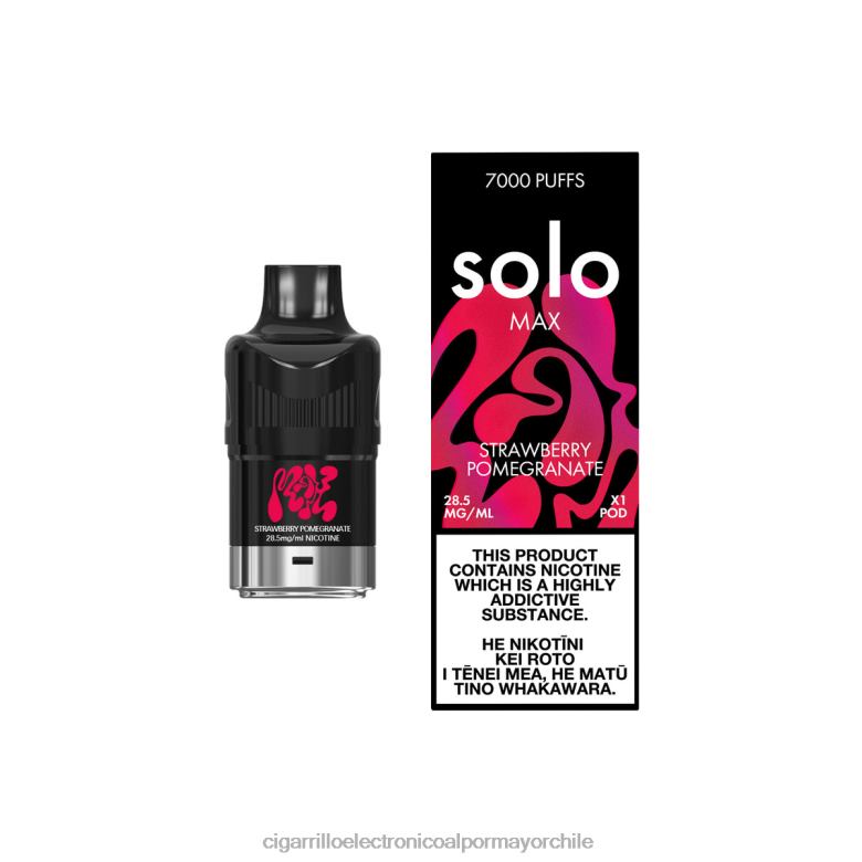 Solo MAX vaina granada de fresa VT2N684 - Cigarrillo Electrónico Desechable