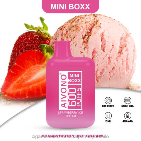 Aivono AIM MINI BOXX 600 helado de fresa 4J88D232 - Cigarrillo Electrónico Sin Nicotina