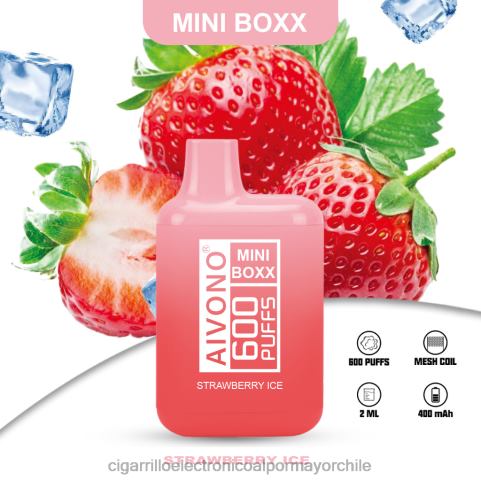 Aivono AIM MINI BOXX 600 hielo de fresa 4J88D236 - Cigarrillo Electrónico Para Dejar De Fumar Precio