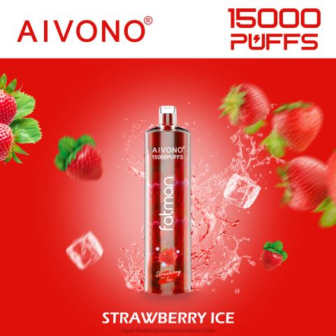 Aivono FATMAN 15000 hielo de fresa 4J88D11 - Cigarrillo Electrónico Recargable