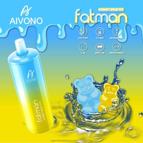 Aivono FATMAN 6800 hielo de osito de goma 4J88D32 - Cigarrillo Electrónico Sin Nicotina