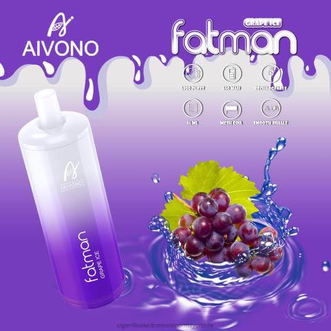 Aivono FATMAN 6800 hielo de uva 4J88D24 - Cigarrillo Electrónico Desechable