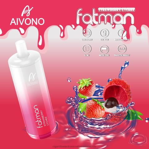 Aivono FATMAN 6800 lichi de fresa 4J88D23 - Cigarrillo Electrónico Vape