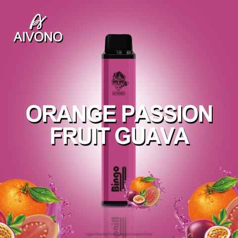 Aivono AIM BINGO 4000 guayaba naranja y maracuyá 4J88D132 - Cigarrillo Electrónico Sin Nicotina