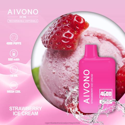 Aivono AIM BOXX 4000 helado de fresa 4J88D221 - Cigarrillo Electrónico Recargable