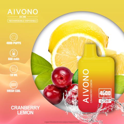 Aivono AIM BOXX 4000 limón arándano 4J88D218 - Cigarrillo Electrónico Para Dejar De Fumar