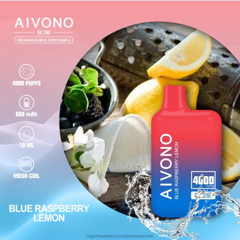 Aivono AIM BOXX 4000 limón frambuesa azul 4J88D217 - Cigarrillo Electrónico Con Nicotina