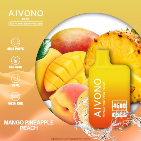 Aivono AIM BOXX 4000 mango piña durazno 4J88D219 - Cigarrillo Electrónico Precio Chile