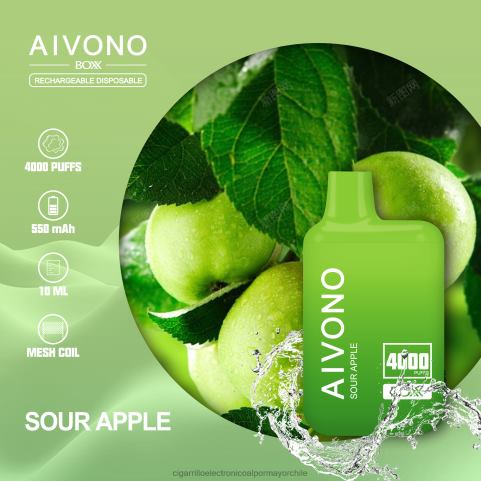 Aivono AIM BOXX 4000 manzana agria 4J88D220 - Cigarrillo Electronico Chile