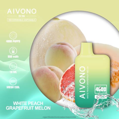Aivono AIM BOXX 4000 melón melocotón blanco pomelo 4J88D224 - Cigarrillo Electrónico Desechable