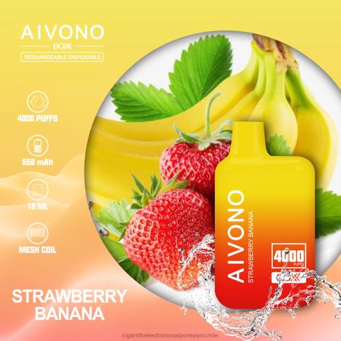 Aivono AIM BOXX 4000 plátano fresa 4J88D231 - Cigarrillo Electrónico Recargable