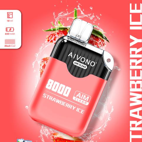 Aivono AIM CLEAR 8000 hielo de fresa 4J88D205 - Cigarrillo Electrónico Precio