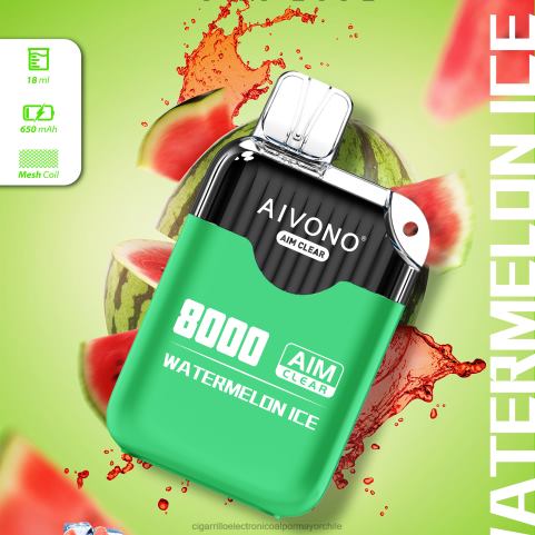 Aivono AIM CLEAR 8000 hielo de sandia 4J88D204 - Cigarrillo Electrónico Desechable