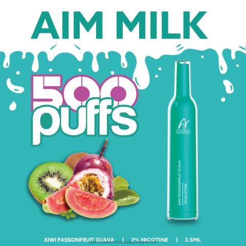 Aivono AIM MILK 500 kiwi maracuyá guayaba 4J88D272 - Cigarrillo Electrónico Sin Nicotina