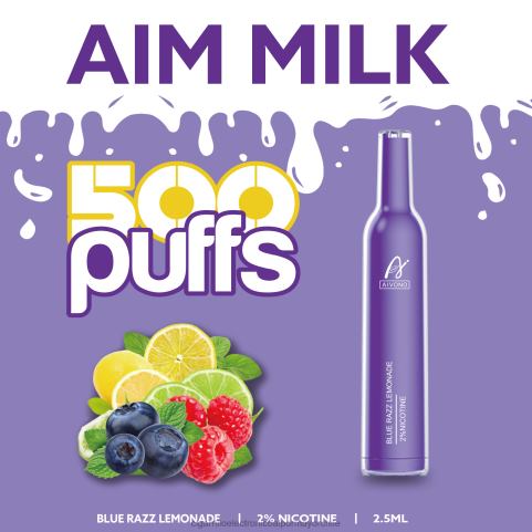 Aivono AIM MILK 500 limonada azul razz 4J88D264 - Cigarrillo Electrónico Desechable