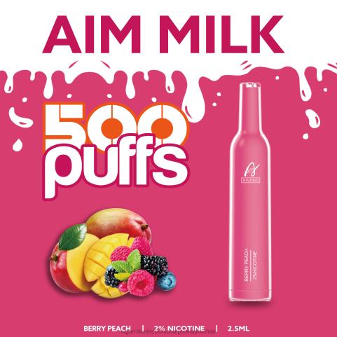 Aivono AIM MILK 500 melocotón de baya 4J88D273 - Cigarrillo Electrónico Vape