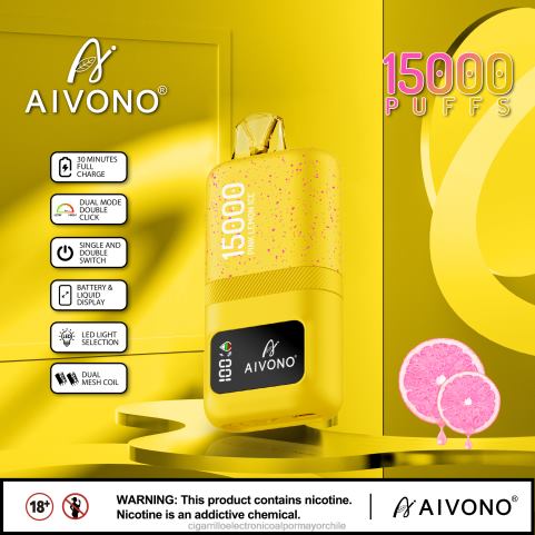 Aivono AIM magic 15000 hielo de limon rosa 4J88D61 - Cigarrillo Electrónico Recargable
