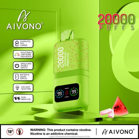 Aivono AIM magic 20000 chicle de sandía 4J88D82 - Cigarrillo Electrónico Sin Nicotina
