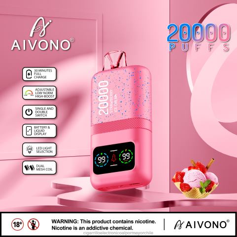 Aivono AIM magic 20000 helado de fresa 4J88D80 - Cigarrillo Electronico Chile