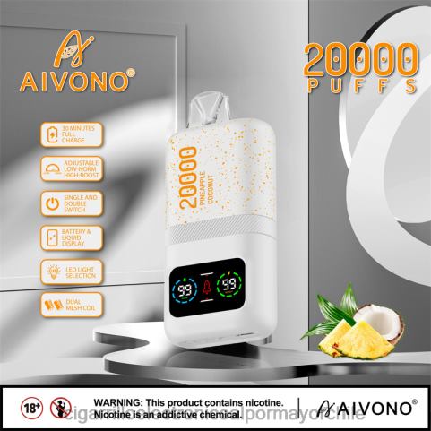 Aivono AIM magic 20000 hielo de piña y coco 4J88D76 - Cigarrillo Electrónico Para Dejar De Fumar Precio