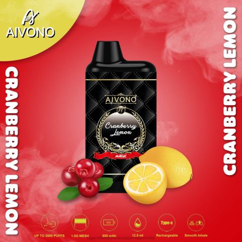 Aivono AIM MAGIC cigarrillo de caja de 5800 bocas limón arándano 4J88D89 - Cigarrillo Electrónico Precio Chile