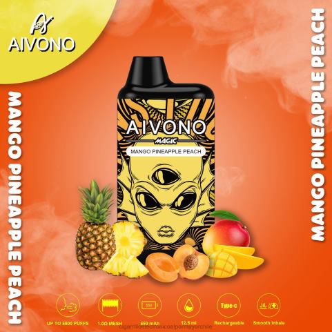 Aivono AIM MAGIC cigarrillo de caja de 5800 bocas mango piña durazno 4J88D88 - Cigarrillo Electrónico Para Dejar De Fumar