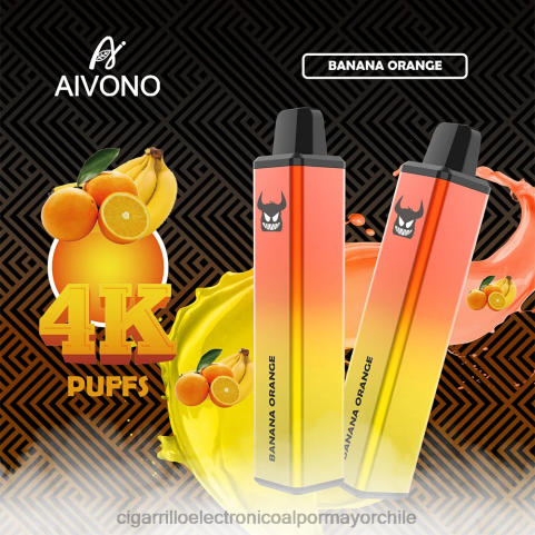 Aivono AIM FREAK 4000 plátano naranja 4J88D258 - Cigarrillo Electrónico Para Dejar De Fumar