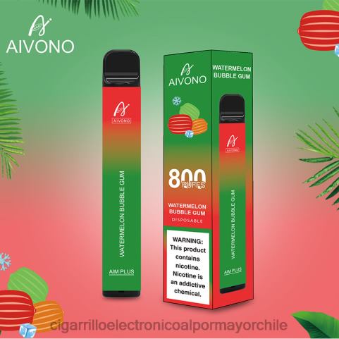 Aivono AIM PLUS 800 chicle de sandía 4J88D198 - Cigarrillo Electrónico Para Dejar De Fumar