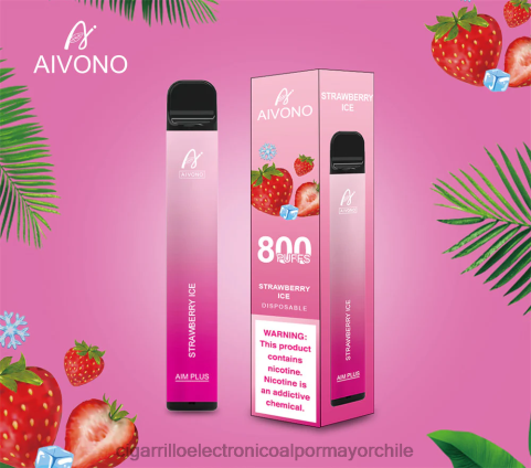 Aivono AIM PLUS 800 hielo de fresa 4J88D193 - Cigarrillo Electrónico Vape