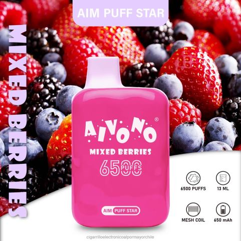 Aivono AIM PUFF STAR 6500 bayas mixtas 4J88D290 - Cigarrillo Electronico Chile