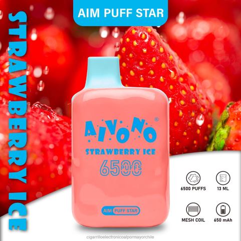 Aivono AIM PUFF STAR 6500 hielo de fresa 4J88D288 - Cigarrillo Electrónico Para Dejar De Fumar