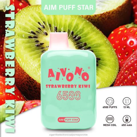 Aivono AIM PUFF STAR 6500 kiwi fresa 4J88D294 - Cigarrillo Electrónico Desechable