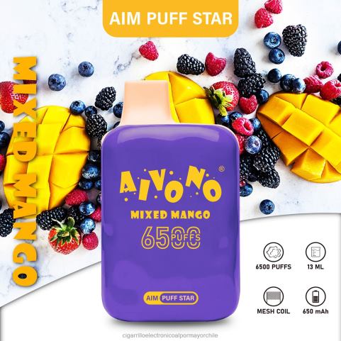 Aivono AIM PUFF STAR 6500 mango mixto 4J88D296 - Cigarrillo Electrónico Para Dejar De Fumar Precio