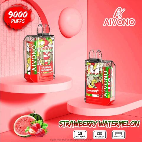 Aivono AIM XXL 9000 pegatina boca transparente sandia fresa 4J88D53 - Cigarrillo Electrónico Vape
