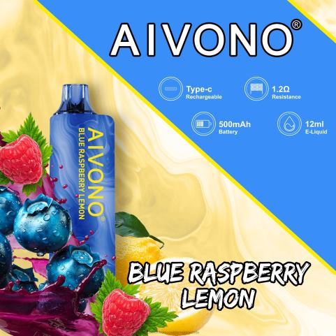 Aivono AIM GUN 7000 arándano frambuesa limón 4J88D109 - Cigarrillo Electrónico Precio Chile
