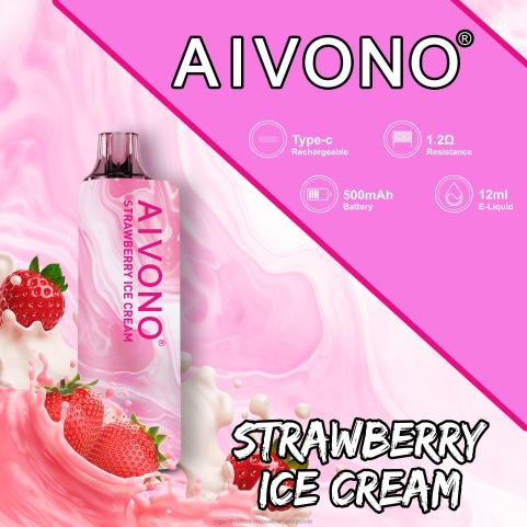Aivono AIM GUN 7000 helado de fresa 4J88D105 - Cigarrillo Electrónico Precio