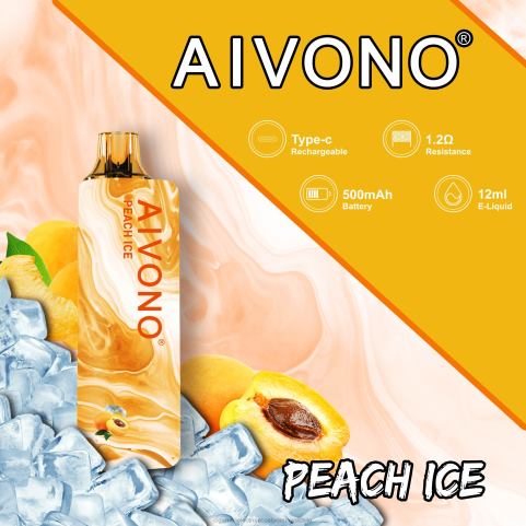 Aivono AIM GUN 7000 hielo de durazno 4J88D103 - Cigarrillo Electrónico Vape