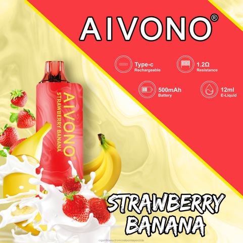 Aivono AIM GUN 7000 plátano fresa 4J88D107 - Cigarrillo Electrónico Con Nicotina