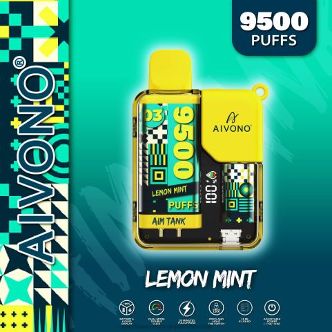 Aivono AIM TANK 9500 menta limon 4J88D35 - Cigarrillo Electrónico Precio