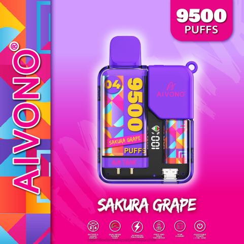 Aivono AIM TANK 9500 uva sakura 4J88D36 - Cigarrillo Electrónico Para Dejar De Fumar Precio