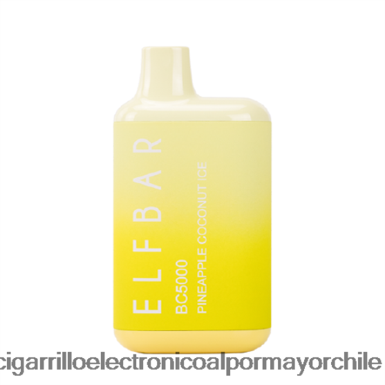 hielo de piña y coco