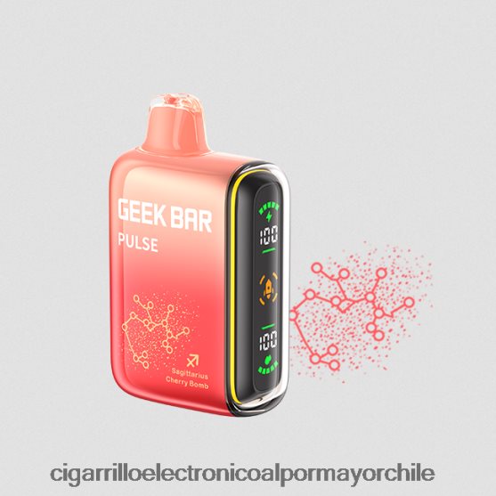 Bomba de cereza 8V60V072 Cigarrillo Electrónico Sin Nicotina - GEEK BAR Pulse edición zodiac 7500 inhalaciones/15000 inhalaciones