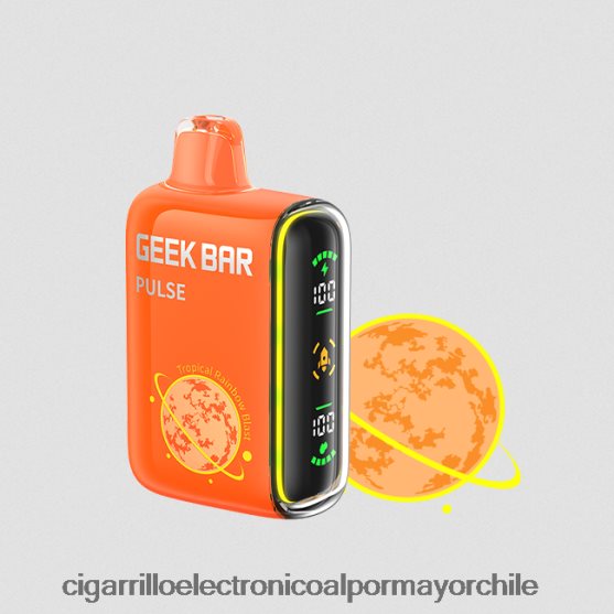 explosión del arco iris tropical 8V60V078 Cigarrillo Electrónico Para Dejar De Fumar - GEEK BAR Pulse edición planeta 7500 inhalaciones/15000 inhalaciones